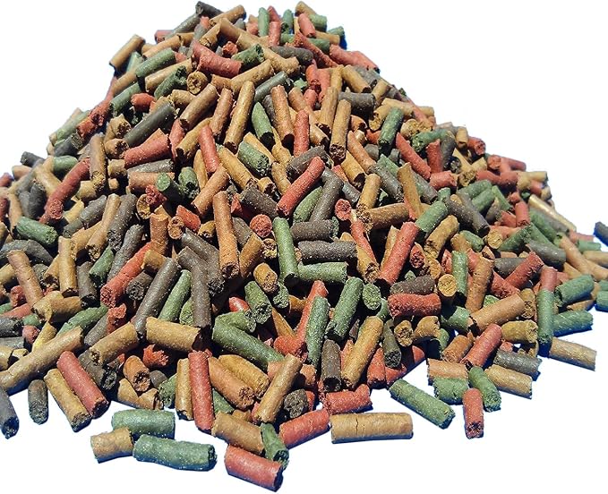 Ultra Tropical 7-Type Mixed Sinking Sticks 1/8" x 7/16", Plecos, Snails, Shrimp, Catfish, Discus, Cichlids, Flowerhorn, Red Parrots, All Tropical Fish…1-lb