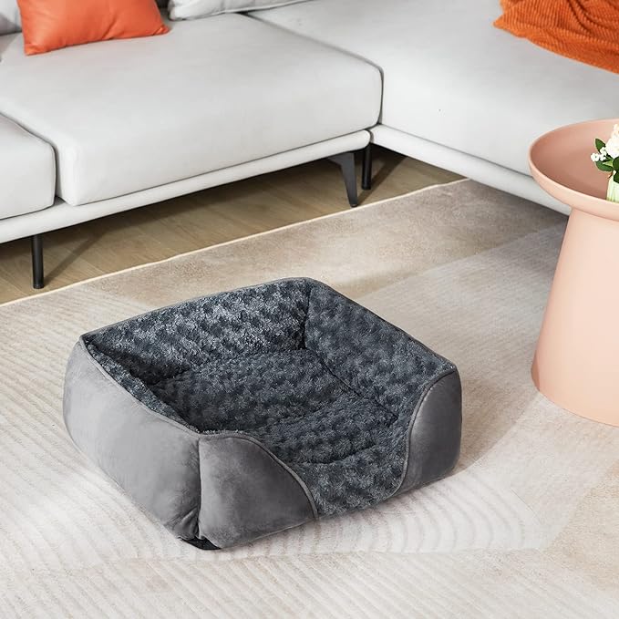 INVENHO XX-Large Dog Bed for Large Medium Small Dogs, Rectangle Washable Dog Bed, Orthopedic Dog Bed, Soft Calming Sleeping Puppy Bed Durable Pet Cuddler with Anti-Slip Bottom XXL(42"x30"x10")