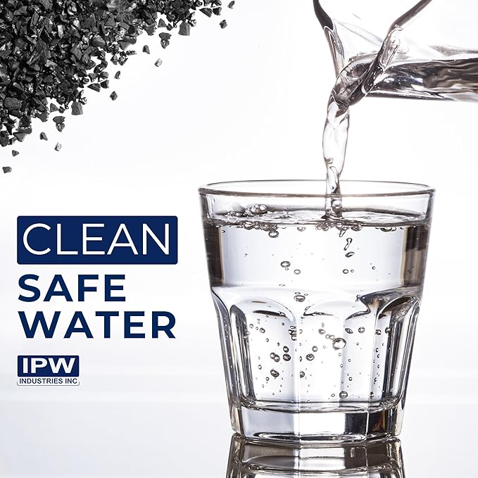 IPW Industries Bulk Activated Carbon - Coconut Shell Granular Activated Charcoal (GAC) for Water Filtration - Replacement Media for Pre and Post Carbon Water Filters (2 lbs)