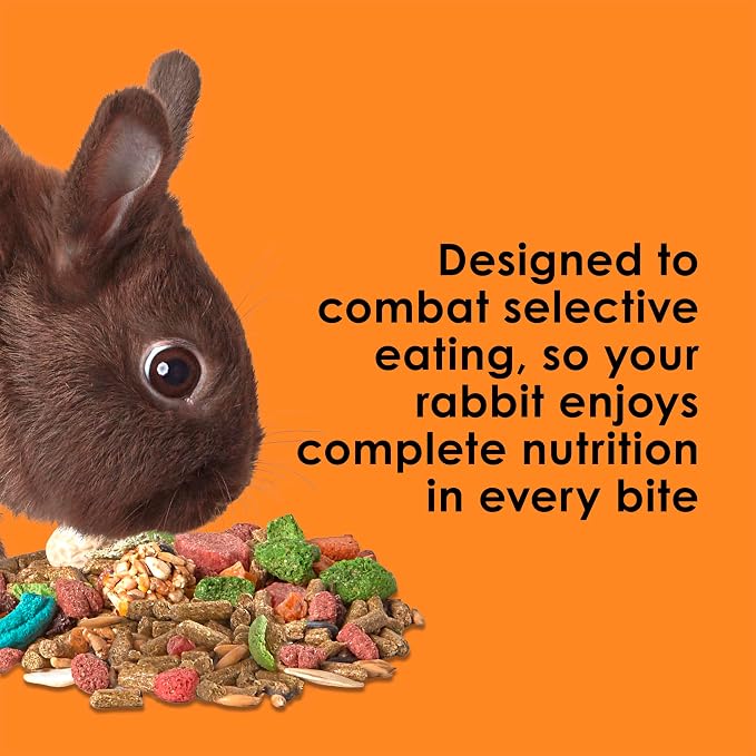 Kaytee Fiesta Rabbit Food, Nutritious and Fun Blend, Supports Dental Health and Digestion, 25 Pounds