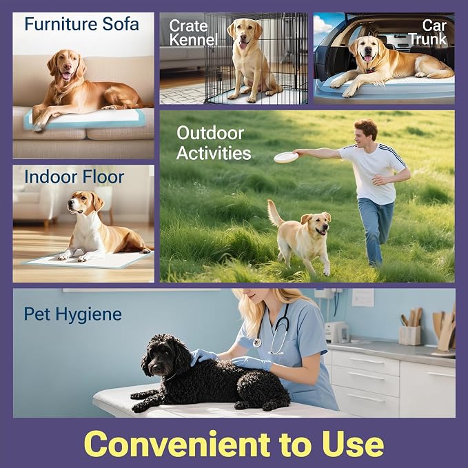 CLEAN SPACES Lavender Scented Puppy Pads Extra Large, Super Absorbent Disposable Pee Pads for Dogs that Neutralize Odor, Wee Wee Pads / Potty Training Pads 28"x34" 50 Count