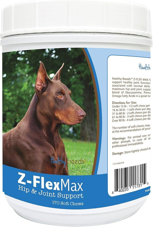 Healthy Breeds Dogue de Bordeaux Z-Flex Max Hip and Joint Soft Chews 170 Count