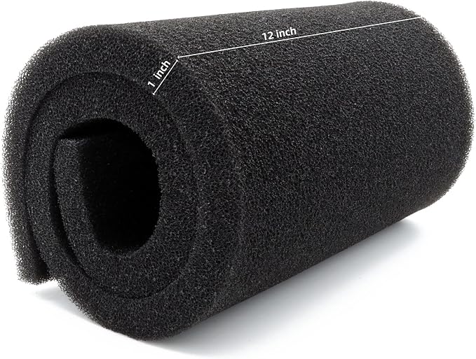 ALEGI Aquarium Filter Media Foam Material Cut to Fit, 36" x 12" x 1", 40 PPI Bio Pre Filter Sponge Pad Sheet for Fish Tank