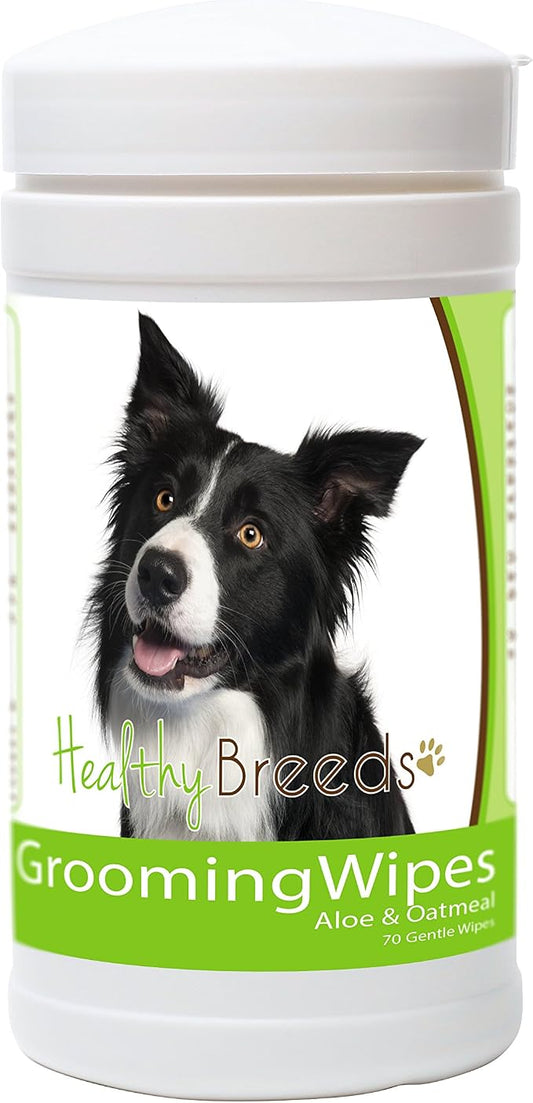 Healthy Breeds Border Collie Grooming Wipes 70 Count