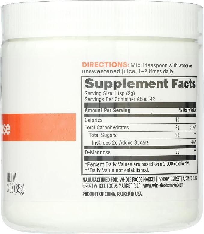365 by Whole Foods Market, D-Mannose Powder, 3 Ounce