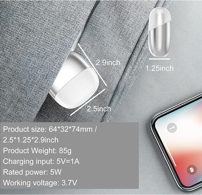 Electric Nail Clipper Integrated Cutting and Grinding, with Led Light, 2 Speed, Quiet and Portable Baby Nail Trimmer for Autism Kids Adult Seniors (White)