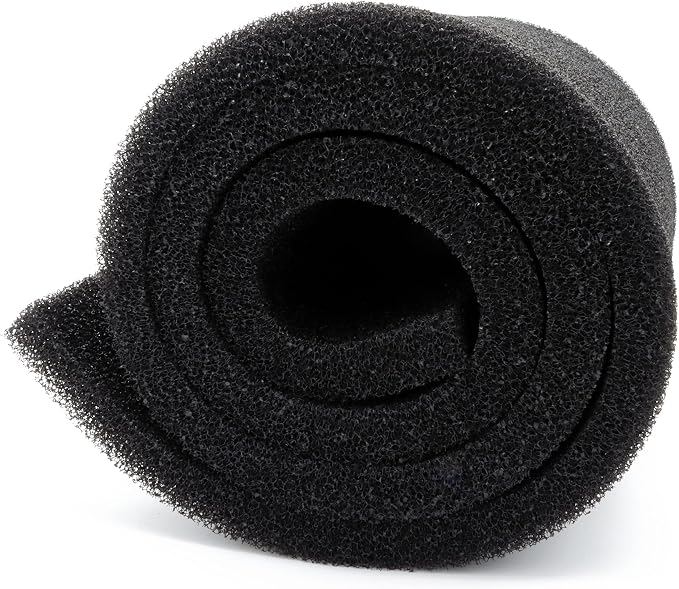 ALEGI Aquarium Filter Media Foam Material Cut to Fit, 36" x 12" x 1" / 72" x 12" x 1" Bio Pre Filter Sponge Pad Sheet for Fish Tank (12" x 72" x1"-20ppi)