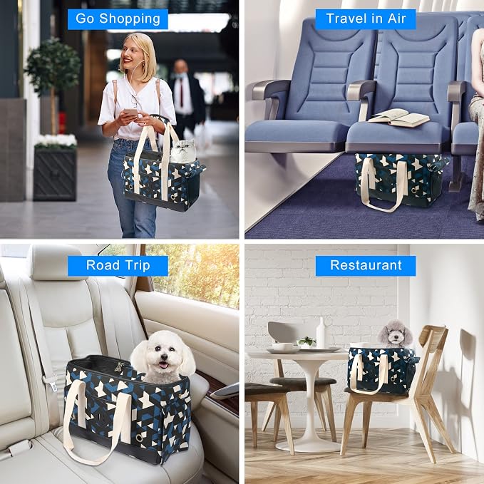 Pet Travel Carrier Purse Bag Small Puppy Dog Cat Kitten Carrier TSA Airline Approved