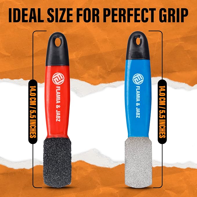 Stripping Metal Stone Diamond Edged for Dogs, Cats & Pets with Plastic Grip (2 Piece Pack of Coarse & Fine)