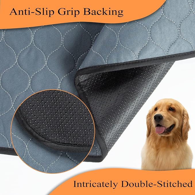 Bunlitent Washable Pee Pads for Dogs 3 Pack, 36x72, Reusable Puppy Pads, Reusable Pee Pads with Quick Dry, Anti-Slip Dog Cat Pee Pads, Whelping Pads, Dog Pen Mat