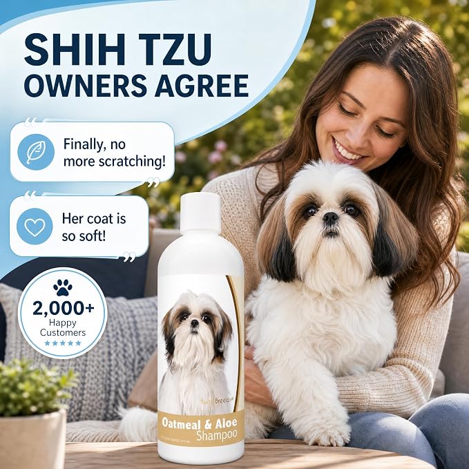 Healthy Breeds Shih Tzu Oatmeal Shampoo with Aloe 16 oz
