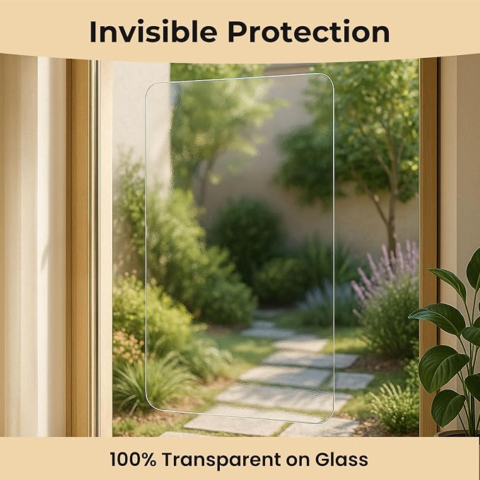 Dog Scratch Protectors for Doors 2-Pack 36 x 20’’ Clear Cat Scratching Guard Protection Easy Install on Wall Window Glass Screen & Sliding Doors Furniture Indoor/Outdoor
