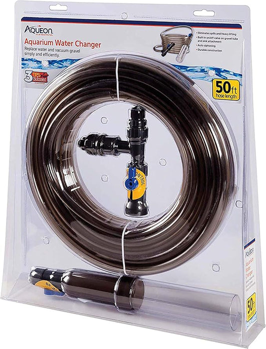 Aqueon Aquarium Fish Tank Water Changer With 50 Foot Hose