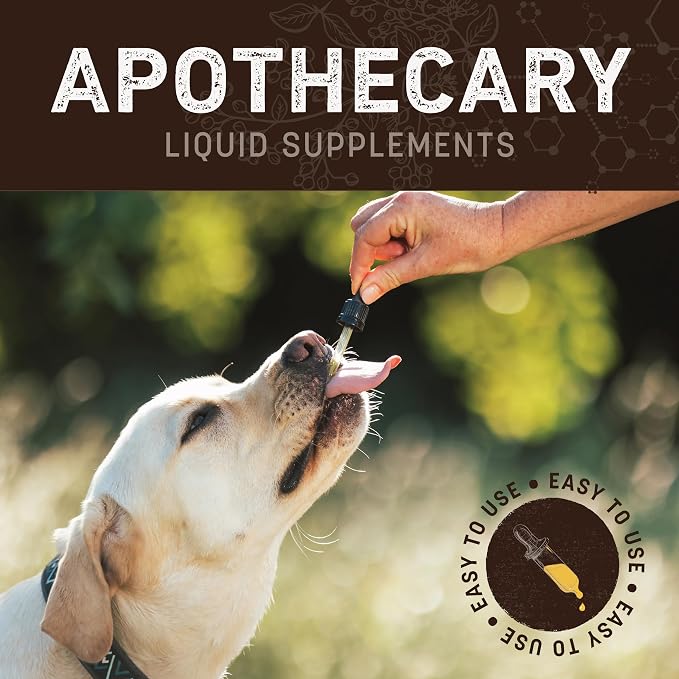 Earth Animal Apothecary Liquid Supplement - Aches & Discomfort Herbal Remedies for Dogs & Cats - 2 fl oz