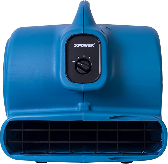 XPOWER P-630 Pro 1/2 HP 2800 CFM Centrifugal Air Mover, Carpet Dryer, Floor Fan, Blower, for Water Damage Restoration, Janitorial, Plumbing, Home Use