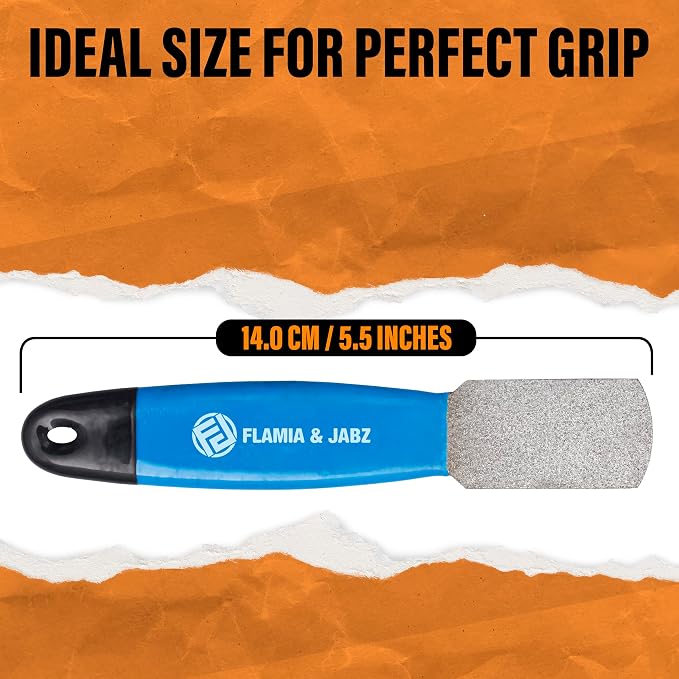 Stripping Metal Stone Diamond Edged for Dogs, Cats & Pets with Plastic Grip (Fine)
