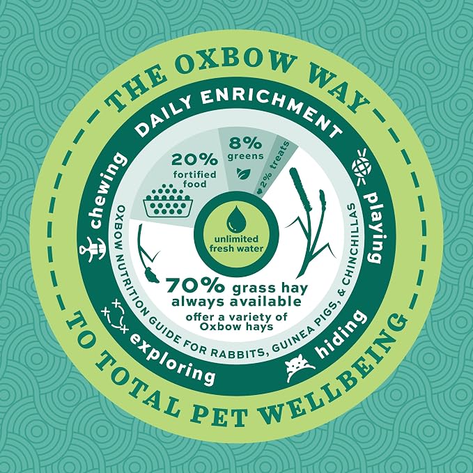 Oxbow Essentials Rabbit Food, Adult, with Timothy Hay for Rabbit, Pet Pellets with Vitamins & Minerals, Small Animal Pet Products, Bunny Food, Made in USA, High Fiber, 10 lb. Bag