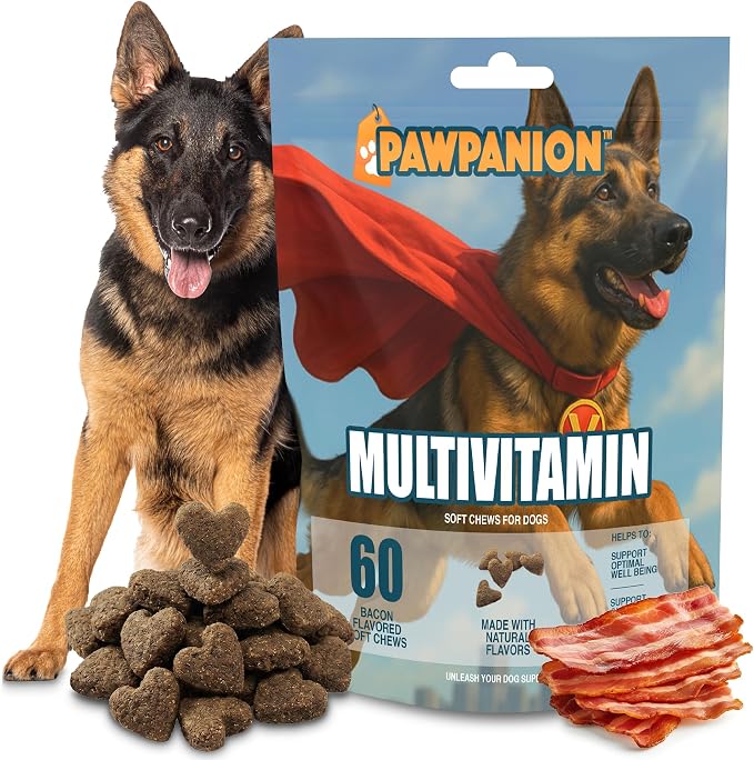 Multivitamin Soft Chews for Dogs Full Body Support 60 Count