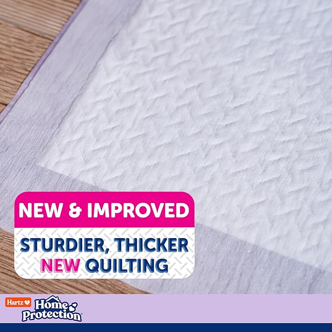 Hartz Home Protection Super Absorbent Odor Eliminating Lavender Scented No Leak Dog Pads, 3XL 30 Count