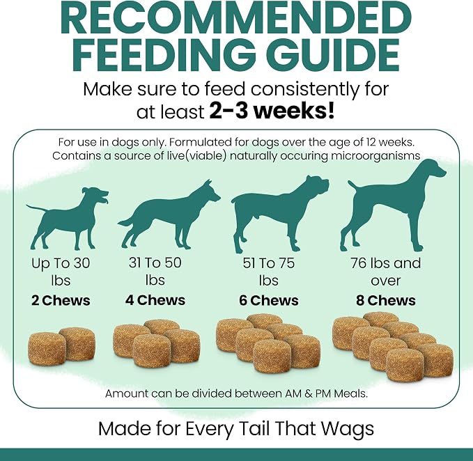 12-in-1 Dog Multivitamin Chews, 120 Ct - Vitamins, Supplements, Glucosamine Chondroitin, Probiotics, Omega 3 - Hip & Joint, Skin & Coat, Immune, Digestive Support for Puppy, Senior Dogs - Chew + Heal
