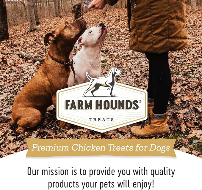 Farm Hounds - Chicken Trainers - Premium Natural Jerky for Dogs - 100% Humanely Raised Chicken - Easy-Break - Great for Training & Treats - No Added Fillers - Made in USA - 4.5oz - 1 Pack