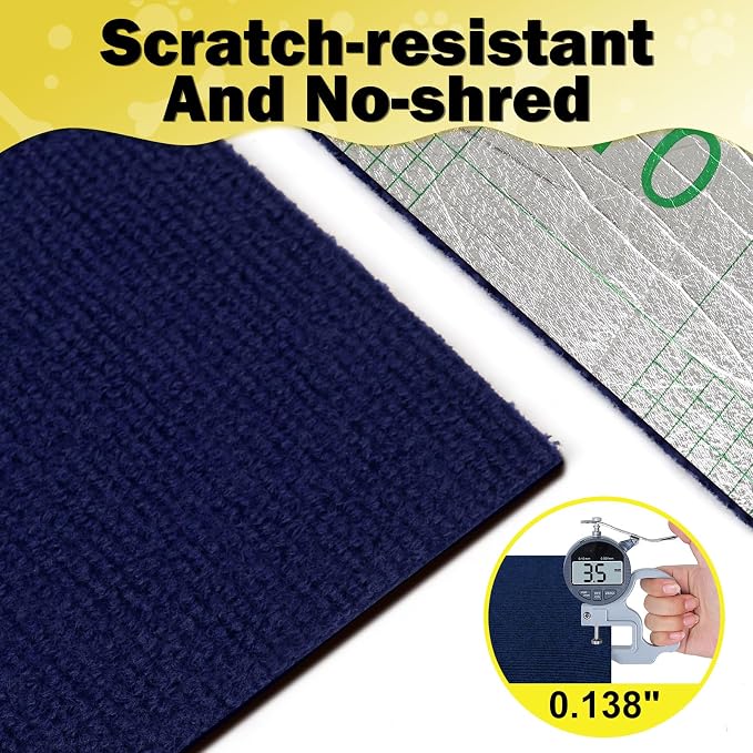 ENONCI 78.7"x15.8" Large Couch Protector from Cat Claws,Anti Scratch Furniture Protector for Cats Corner Wall Scratcher,Replacement for Cat Tree Post Shelves
