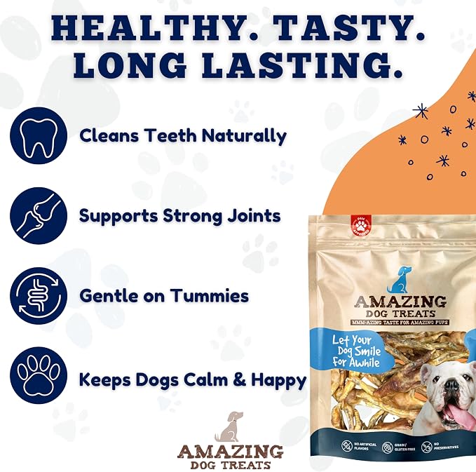 Amazing Dog Treats - Chicken Feet Dog Treats (50 Count)