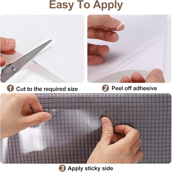 uxcell Anti Scratch Furniture Protector, 1 Roll 197" x 8" Single-Sided Sticky Couch Protector from Cat Claws, Clear Protectors from Cats Scratching for Sofa Corners, Walls, Doors