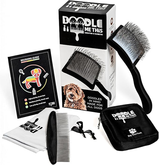 Slicker Dog Brush - Detangle - Large, Black