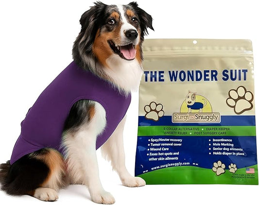 SurgiSnuggly Disposable Dog Diapers Female Or Male Dogs, Great Cover for Female Dog Diaper for Heat Cycle and Better Than Dog Suspenders- Wrap Around Legs for Superior Fit ML PL