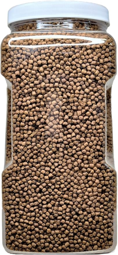 Cichlid Pellets, 45% Protein Floating 4.5mm (5/32") Pellets for Oscars, Central American, South American Cichlids…4-lb Lg Jar