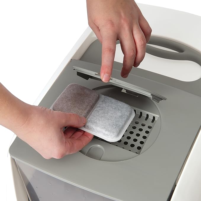 Catit Airsift Dual Action Air Purifier Pad, 6 Pack – Two Media Filter to Keep Litter Box Odors at Bay