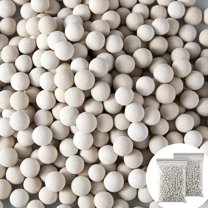 3.3 lbs 7-8mm Refill Condensate Neutralizer, Pickling Waste Liquid Neutralizer, Acidic Water Increases Alkalinity, Condensing Water Heater Neutralizer Filler, Condensate Neutralizes Balls (1 Bag)