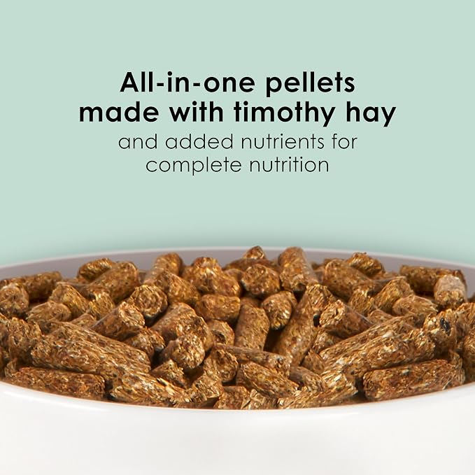 Kaytee Timothy Complete Guinea Pig Food, Made with Timothy Hay, High in Fiber, Supports Dental Health and Digestion, Long-Lasting Vitamin C, 25 Pounds