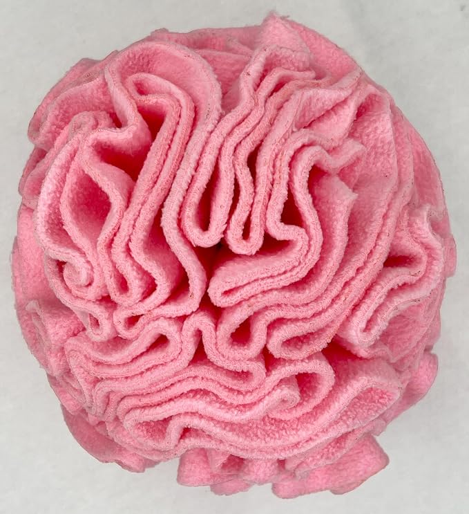 Glory To Dog Medium Breed Snuffle Interactive Foraging Dog Puzzle Ball Toy Pink Large