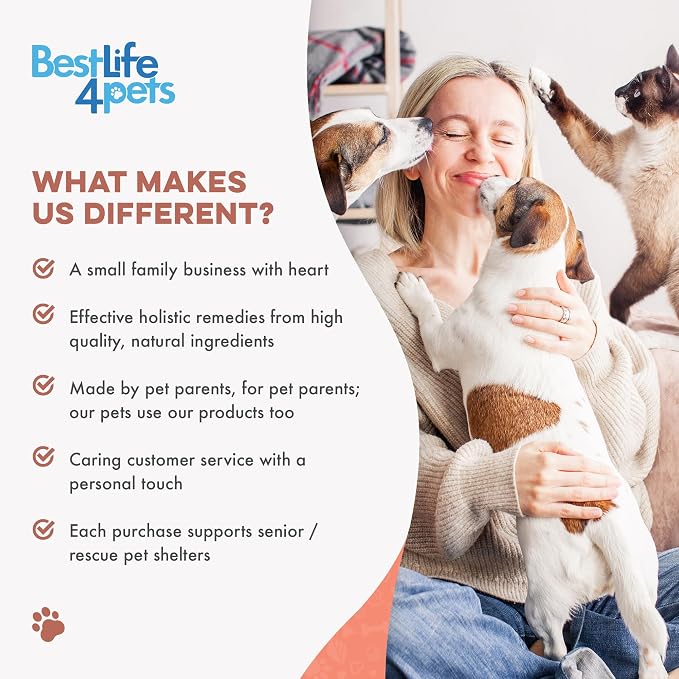 Natural Dog Skin and Coat Supplement – Gentle Itch Relief with Dry Skin, Rash, or Allergy Symptoms – Dog Shedding Supplement for Promoting Hair Regrowth – 400 Tiny Odorless Pills