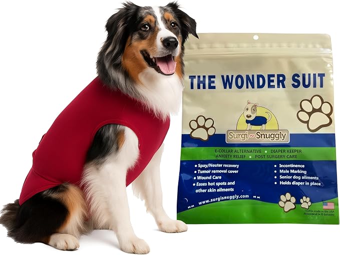 Dog Suspenders for Diapers Female OR Male Disposable Dogggie Diapers Keeper It's A Dog Diaper Holder- Wrap Around Legs for Superior Fit - Fits (XL - RED)