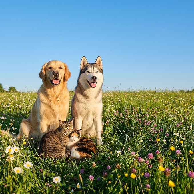 Wild-Caught Salmon Oil for Dogs & Cats - Omega 3 EPA DHA,Fish Oil Liquid Supplement for Skin & Coat Health (64 FLOZ Fish Oil)