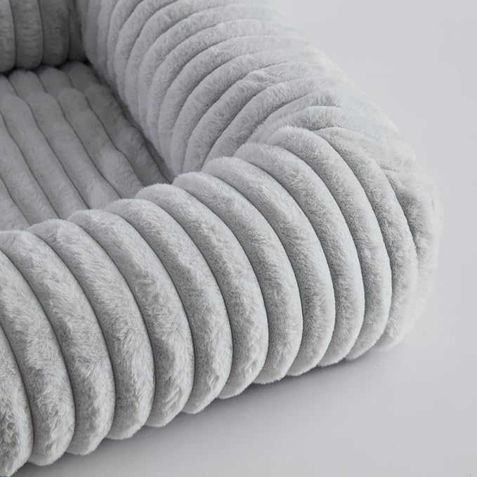 Riverbrook Home Everett Long Sofa-Style Pet Bed, Gray, Large