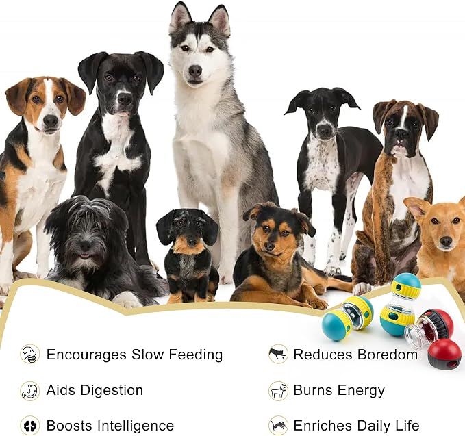 DF DUALFERV Dog Puzzles, 3 Pack Puzzle Toys for Dogs for Cognitive Enrichment and Mental Stimulation, Training Toy with Adjustable Openings, Promotes Digestive Health, Combines Feeding and Play