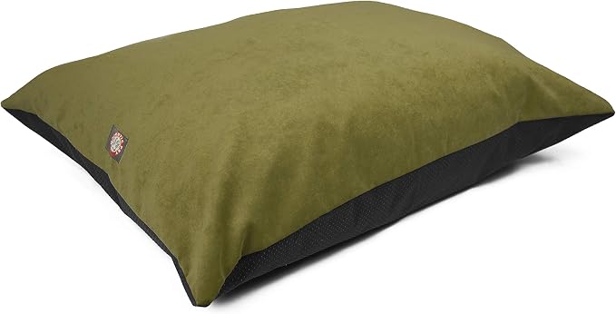Majestic Pet Rectangle Medium Dog Bed - Washable Non Slip Comfy Crate Kennel Bed - Super Value Pillow - Medium Breed 35 x 28 Inch - Villa Fern