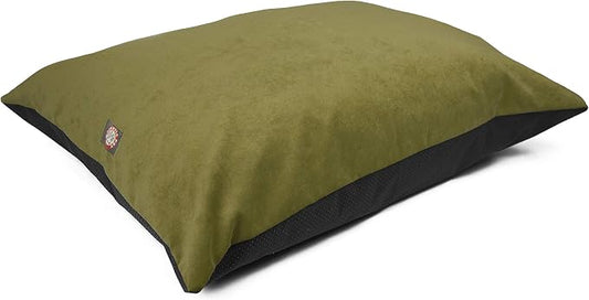 Majestic Pet Rectangle Medium Dog Bed - Washable Non Slip Comfy Crate Kennel Bed - Super Value Pillow - Medium Breed 35 x 28 Inch - Villa Fern