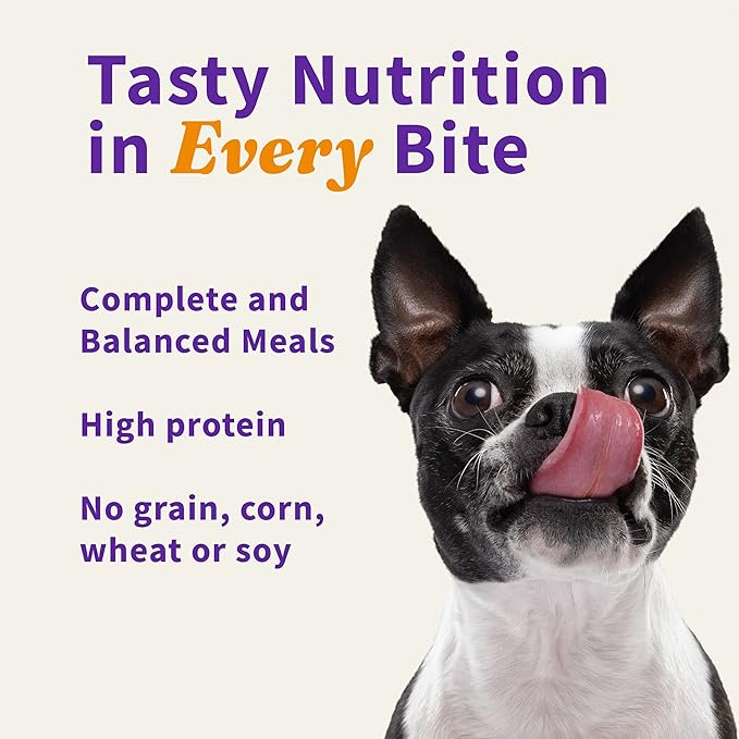 Halo Freeze-Dried Raw Dog Food, Beef Recipe Meal Bites, Grain Free Real Meat Nutrition & Natural Energy, 100% Animal Protein Source for Adult Dogs, 14 oz Bag