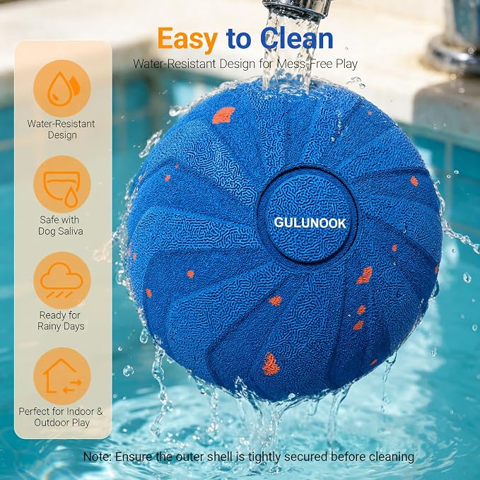 T02 Interactive Dog Ball Shell for 82mm Smart Dog Toy – Lightweight 90g Replacement Outer Shell, 2-in-1 Fetch & Throw Dog Ball for Independent Play, Compatible with T02 Removable Motor