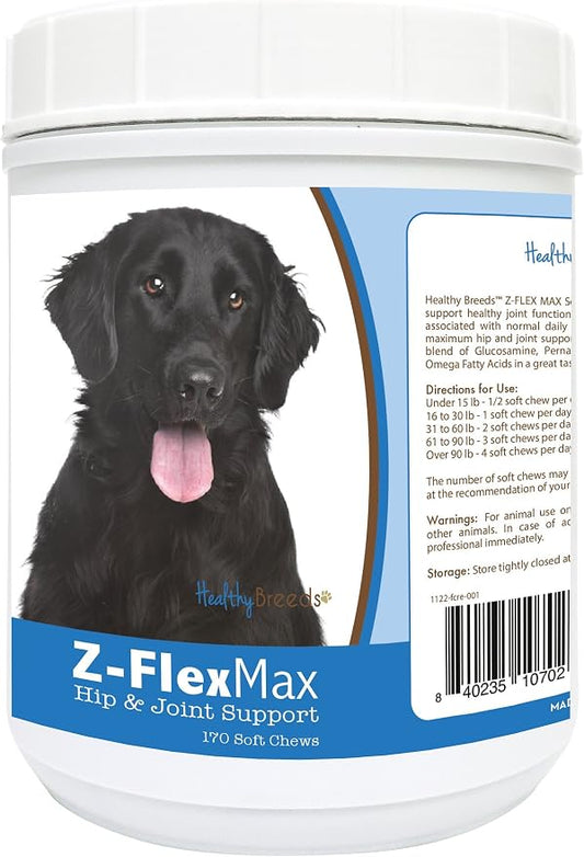 Healthy Breeds Flat Coated Retriever Z-Flex Max Hip and Joint Soft Chews 170 Count