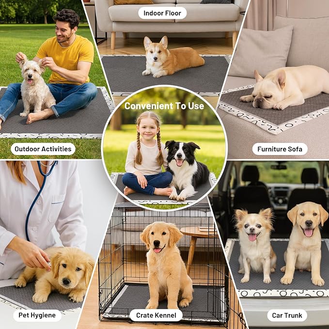 ZOMISIA Charcoal Puppy Pee Pads for Dogs Extra Large, 28"x34" 50 Counts + 1 Extra Health Monitoring Pad - XL Dog Potty Training Pads Disposable, Odor-Control, Super Absorbent & Leak-Proof
