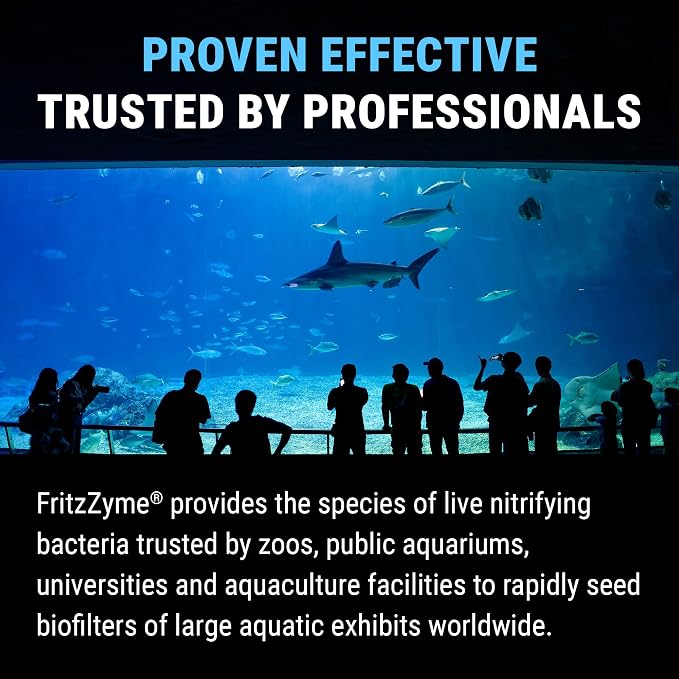 Fritz Aquatics FritzZyme 7 Live Nitrifying Bacteria Naturally Removes Amonia & Nitrite for Freshwater Fish (64-Ounce)