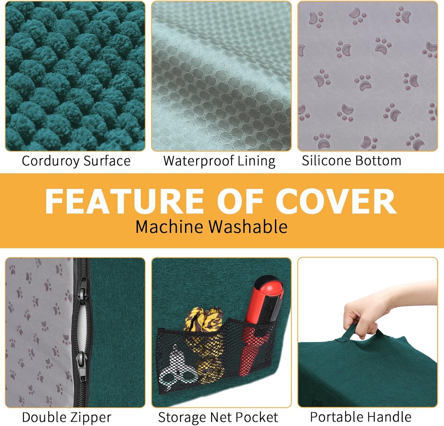 Topmart 3 Tiers Foam Dog Ramps/Steps,Non-Slip Pet Steps,Extra Wide Deep Dog Stairs,High Density Foam Pet Stairs/Ladder,Best for Older Dogs,Cats,Small Pets