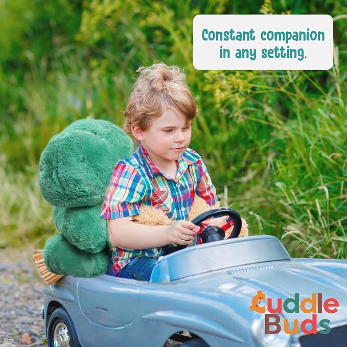 Cuddle Buds 3lbs Weighted Dinosaur Stuffed Animal for Sensory Needs, 20'' Plush Dino, Weighted Stuffed Animals for Adults, Soft Dinosaur Toy