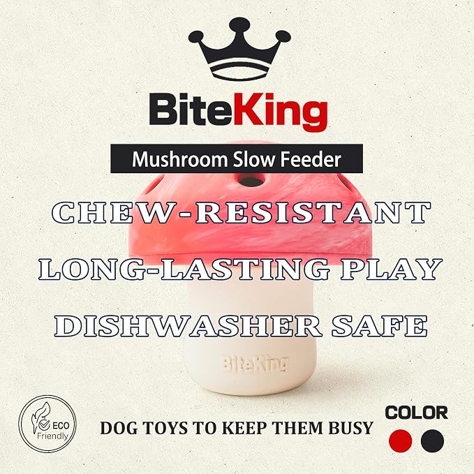 Natural Rubber Dog Enrichment Toys for Large Dogs, Slow Feeder to Keep Them Busy - Lifetime Replacement - Durable Treat Dispensing Dog Puzzle Toys for Large Breed